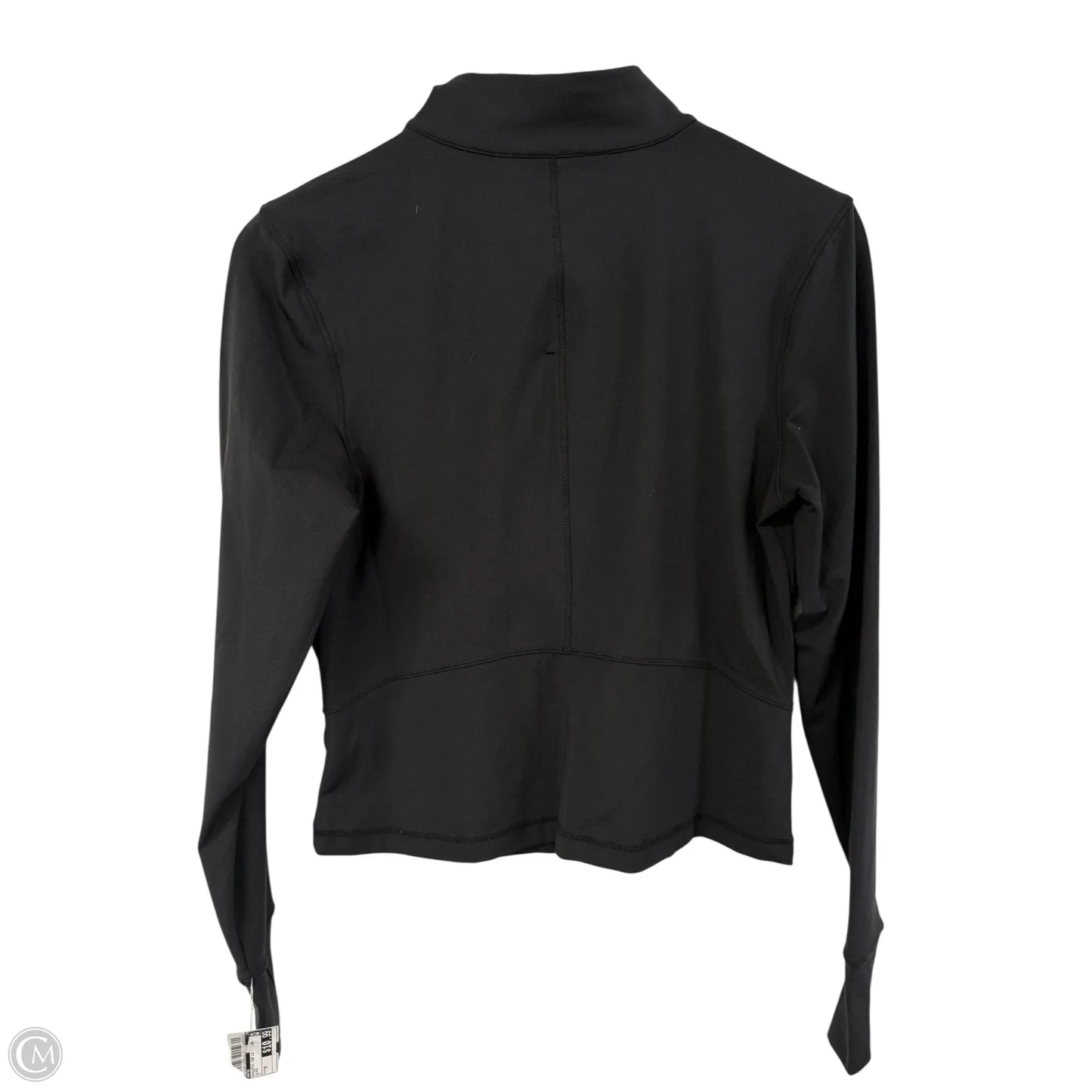 Athletic Top Long Sleeve Collar By Avia In Black, Size: M