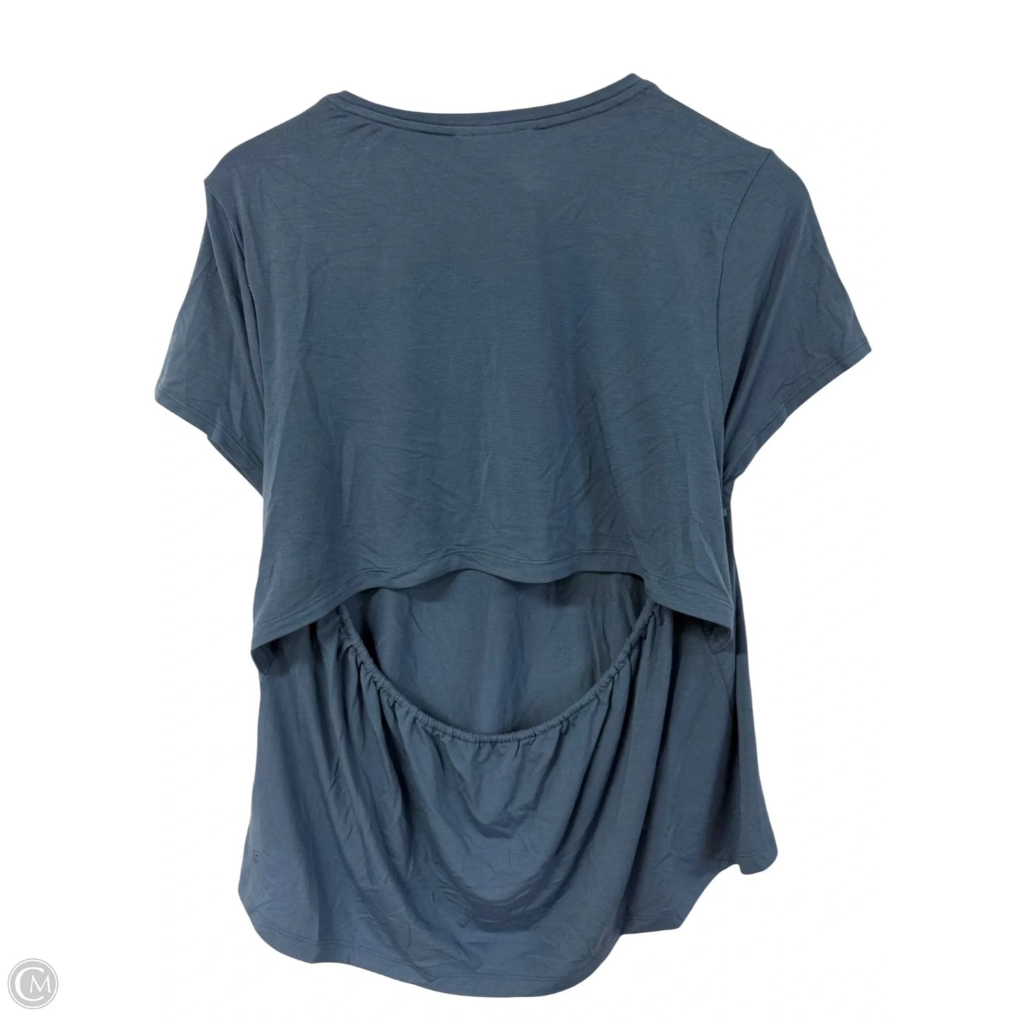 Athletic Top Short Sleeve By Athleta In Blue, Size: Xl