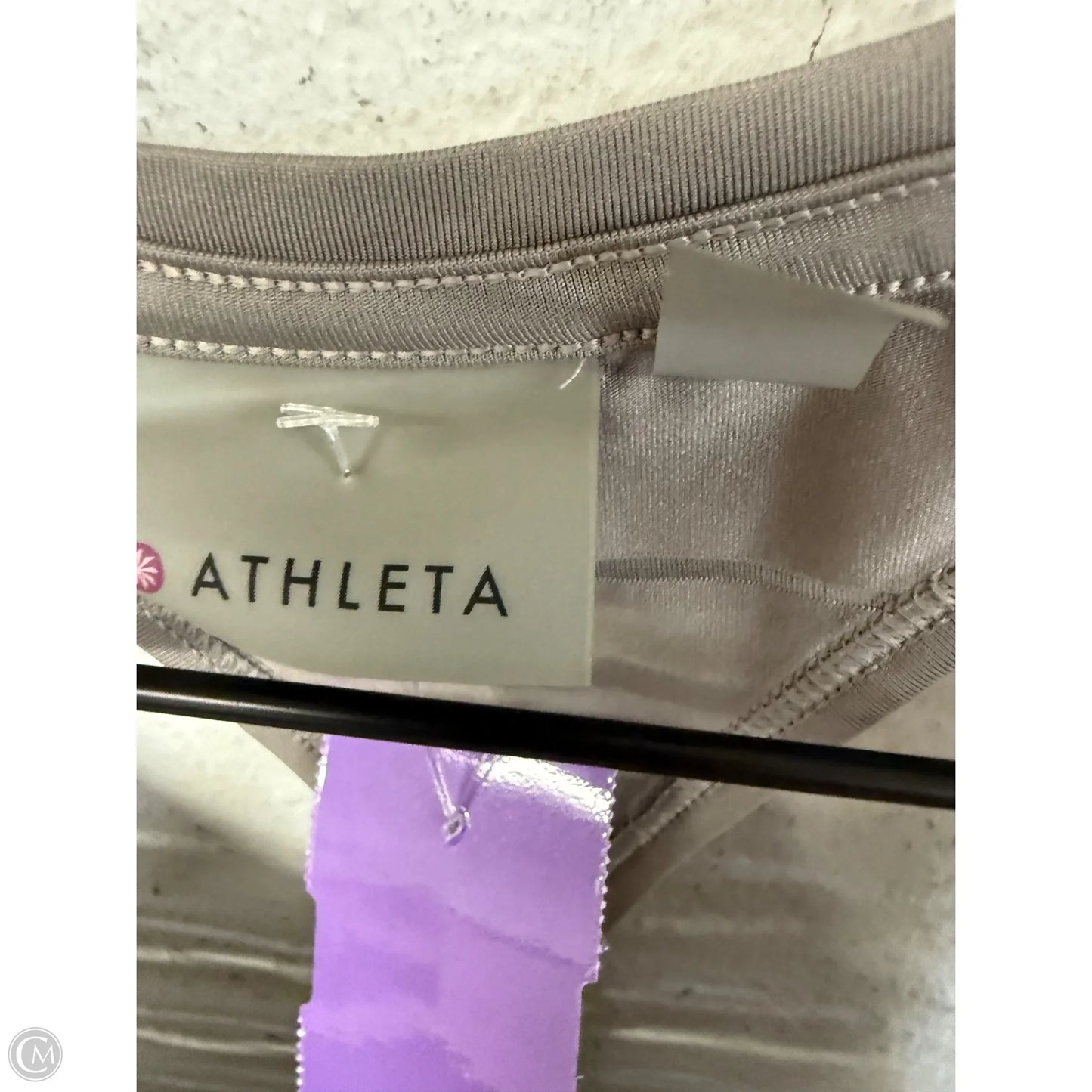 Athletic Tank Top By Athleta In Taupe, Size: L