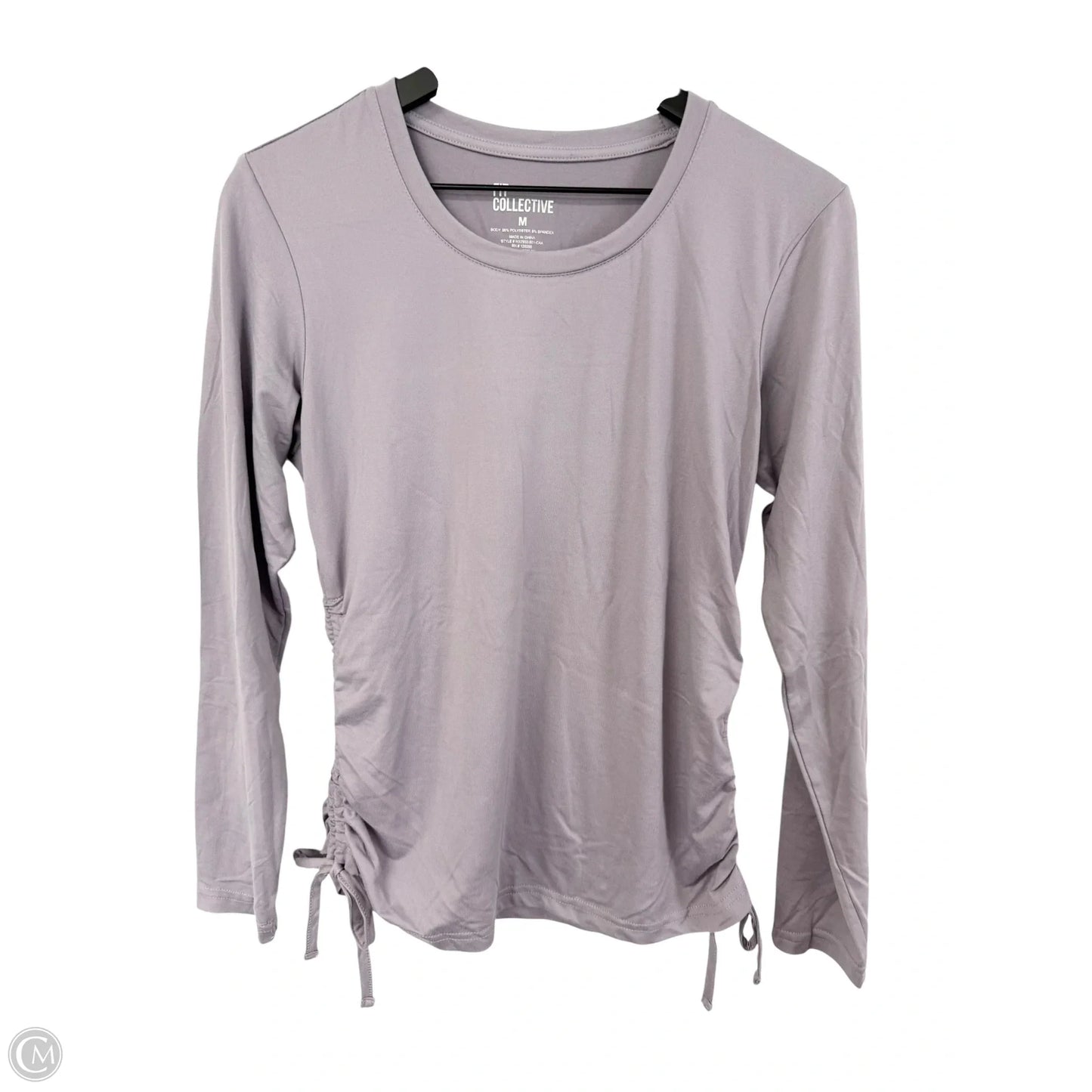 Athletic Top Long Sleeve Crewneck By Cme In Purple, Size: M