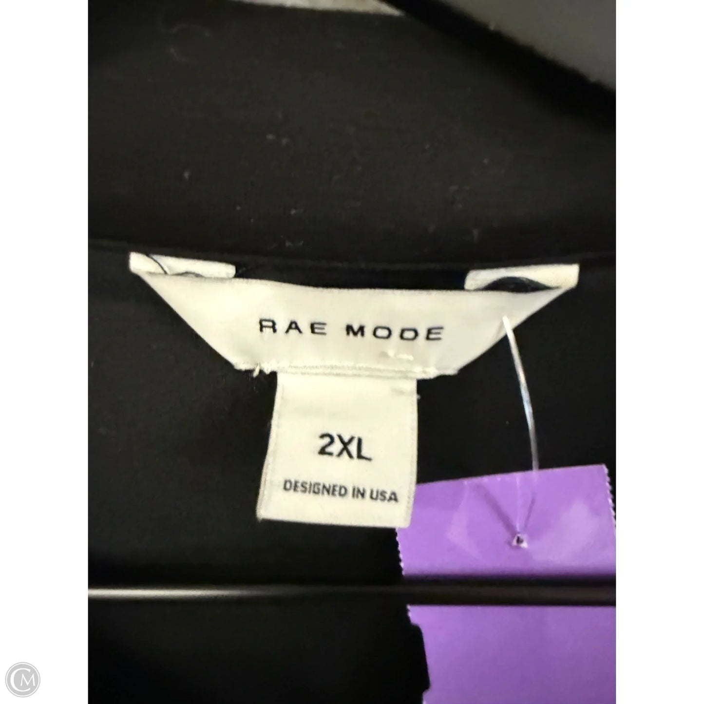 Athletic Top Short Sleeve By Clothes Mentor In Black, Size: 2x