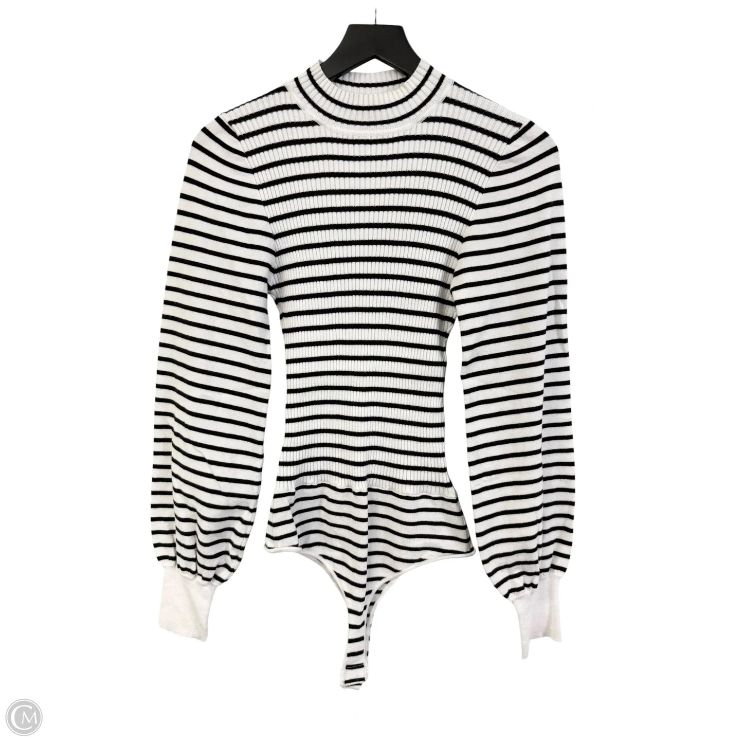 Bodysuit By Hem & Thread In Black & White, Size: M