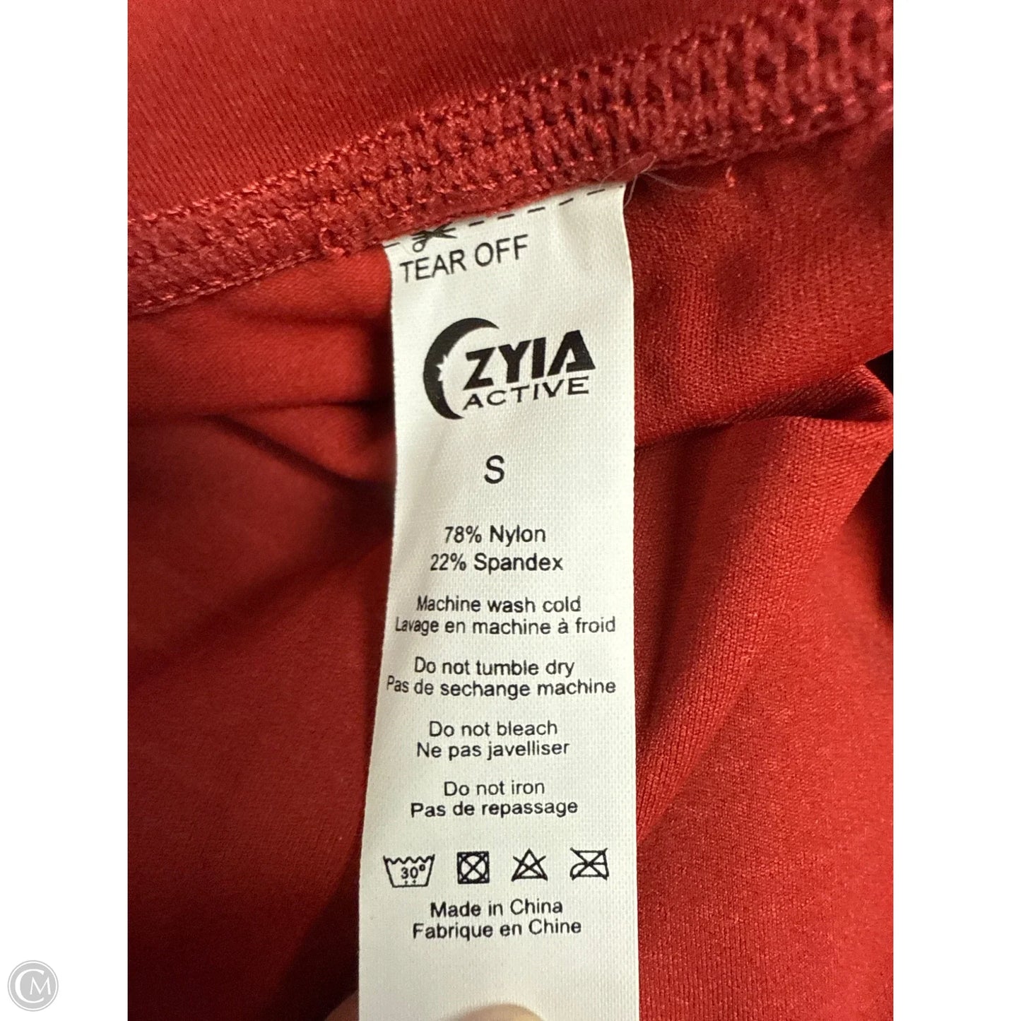 Athletic Pants By Zyia In Red, Size: S