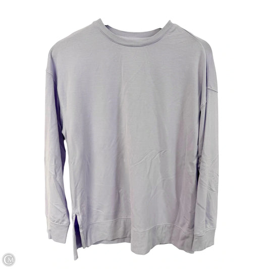Athletic Top Long Sleeve Crewneck By Thread And Supply In Purple, Size: M