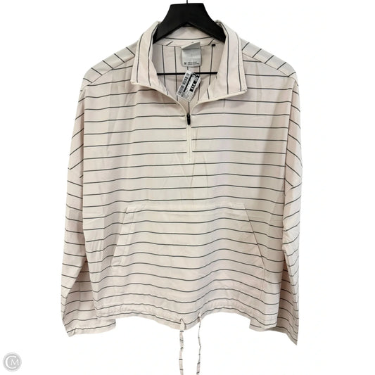 Athletic Top Long Sleeve Collar By Prana In Grey & Pink, Size: M