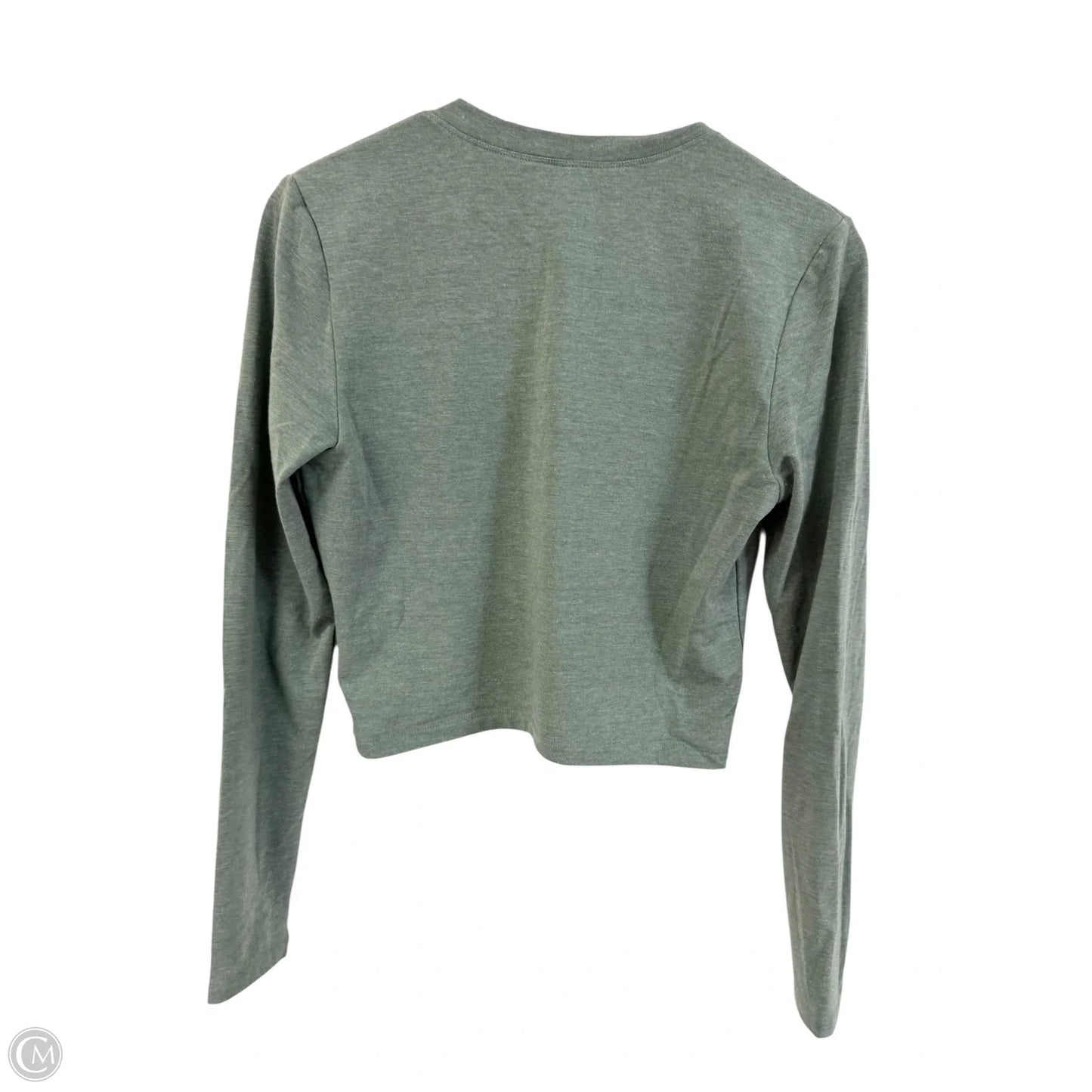 Athletic Top Long Sleeve Crewneck By Yogalicious In Green, Size: L