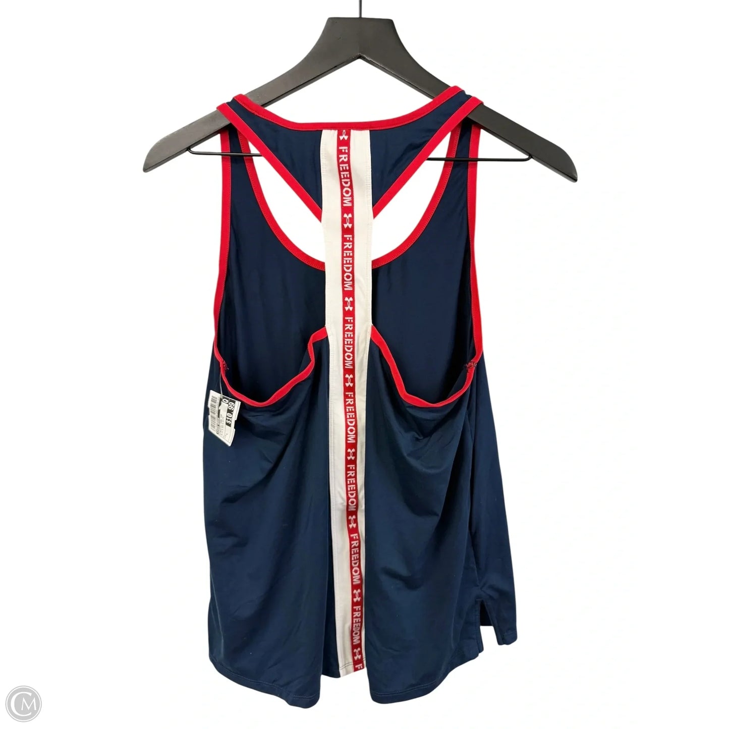 Athletic Tank Top By Under Armour In Blue & Red & White, Size: L
