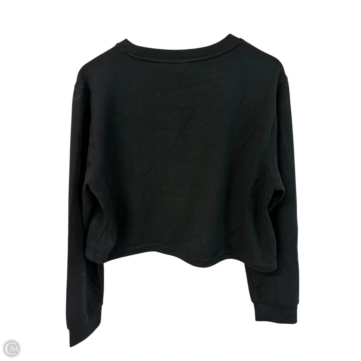 Athletic Top Long Sleeve Crewneck By 90 Degrees By Reflex In Black, Size: L