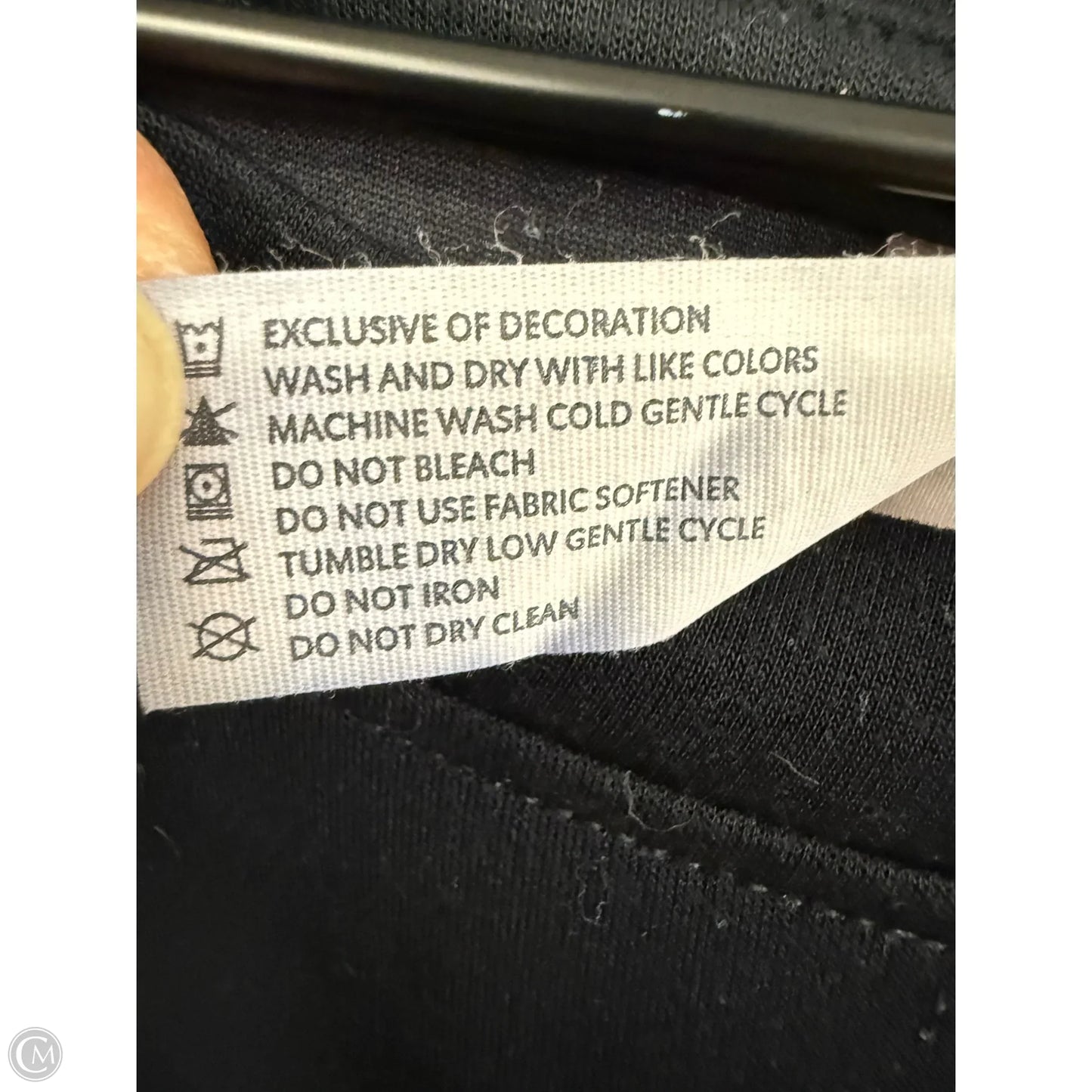 Athletic Top Long Sleeve Crewneck By 90 Degrees By Reflex In Black, Size: L