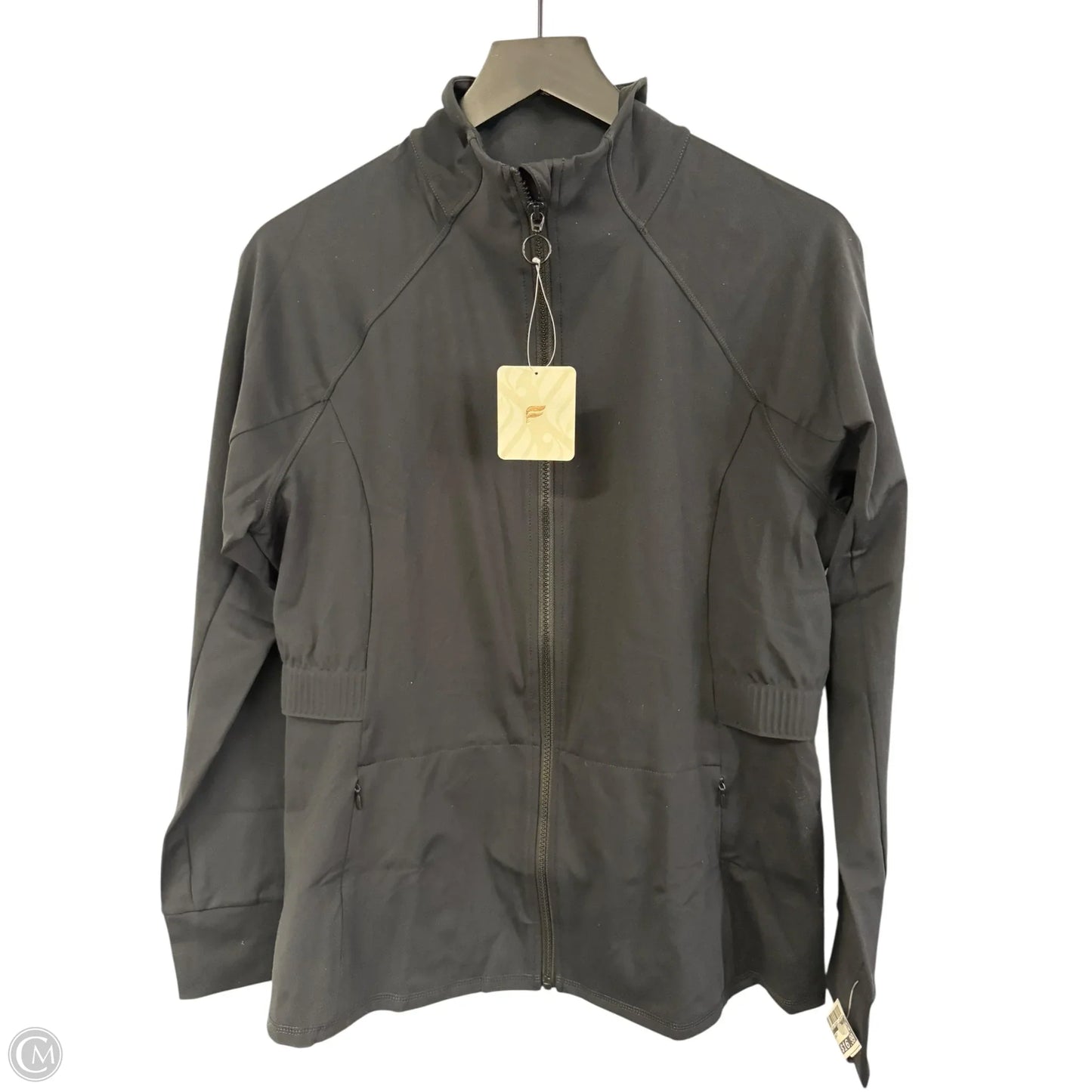 Athletic Jacket By Fabletics In Black, Size: Xl