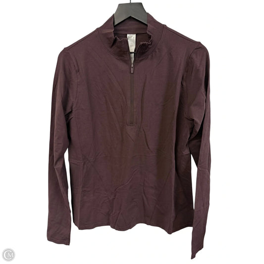Athletic Top Long Sleeve Crewneck By Fabletics In Purple, Size: Xl