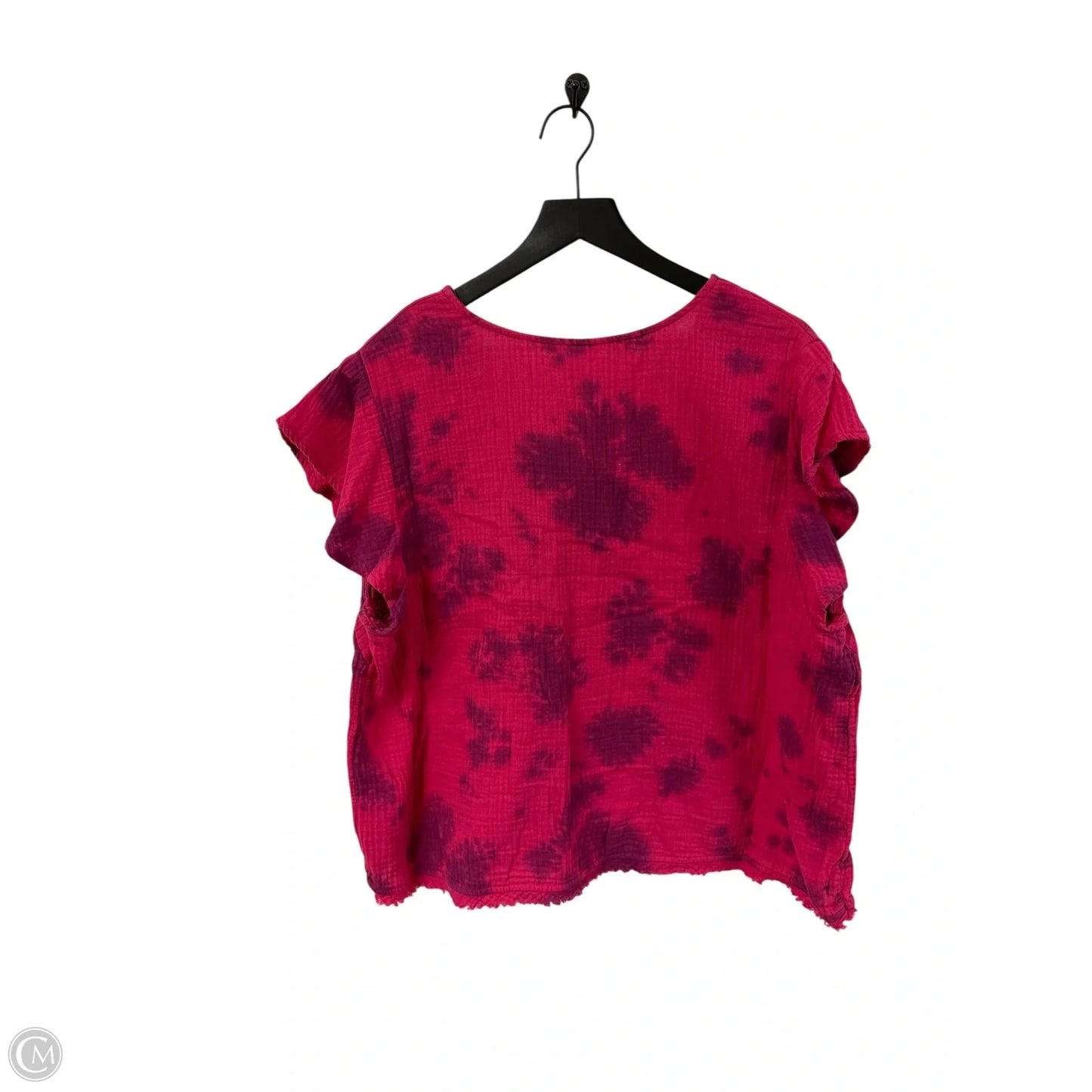 Top Short Sleeve By Time And Tru In Pink & Purple, Size: Xl