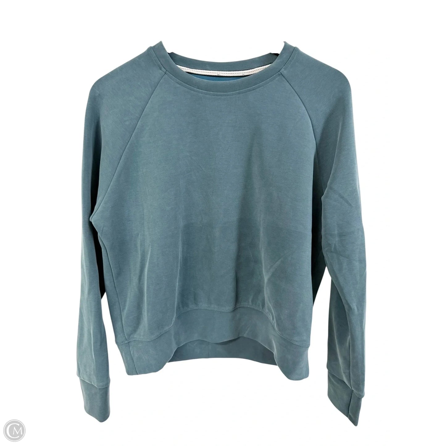Athletic Sweatshirt Crewneck By Cmc In Teal, Size: M