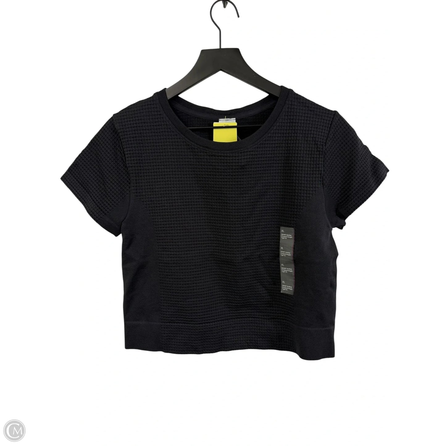 Athletic Top Short Sleeve By All In Motion In Black, Size: Xl