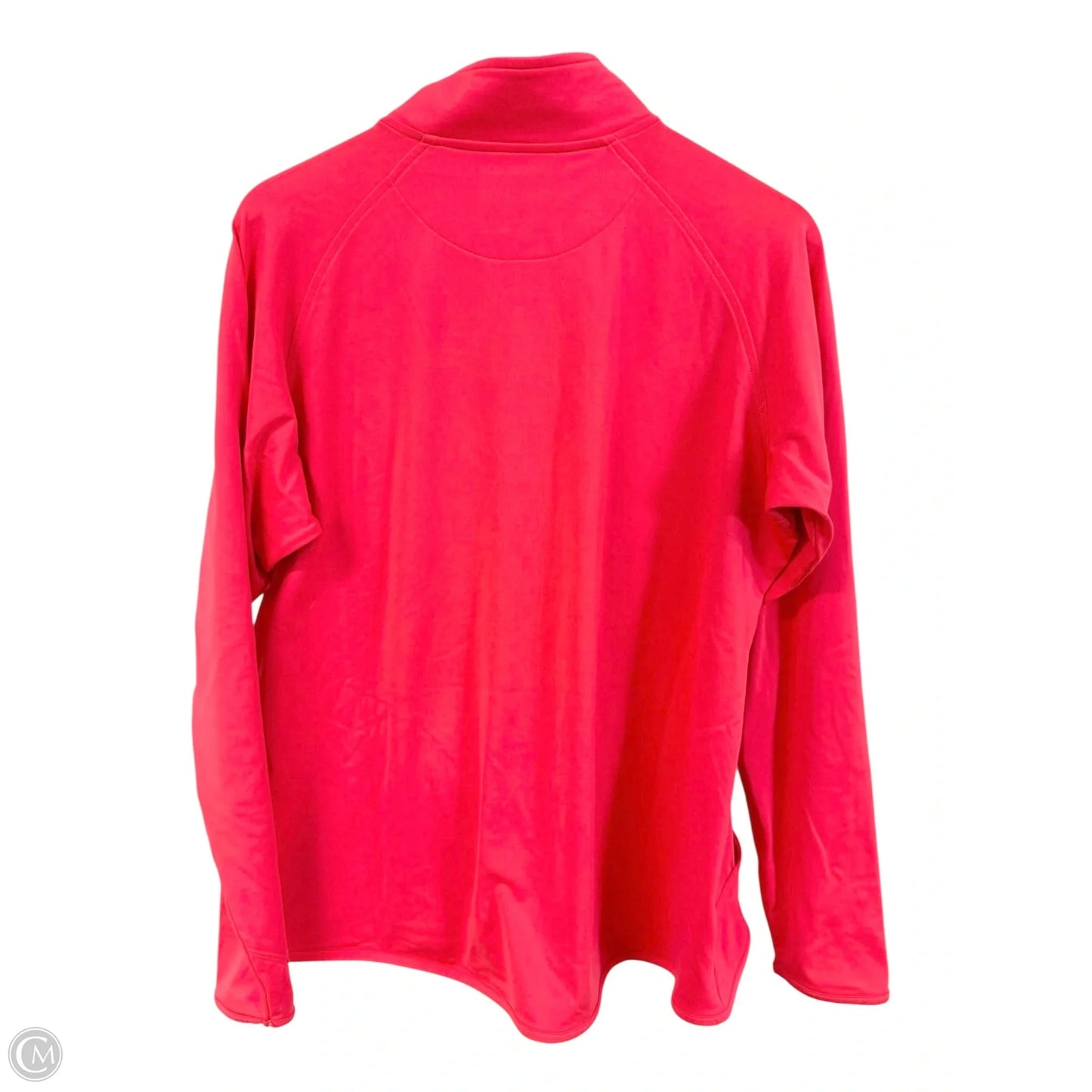 Athletic Top Long Sleeve Collar By Cme In Coral, Size: Xl