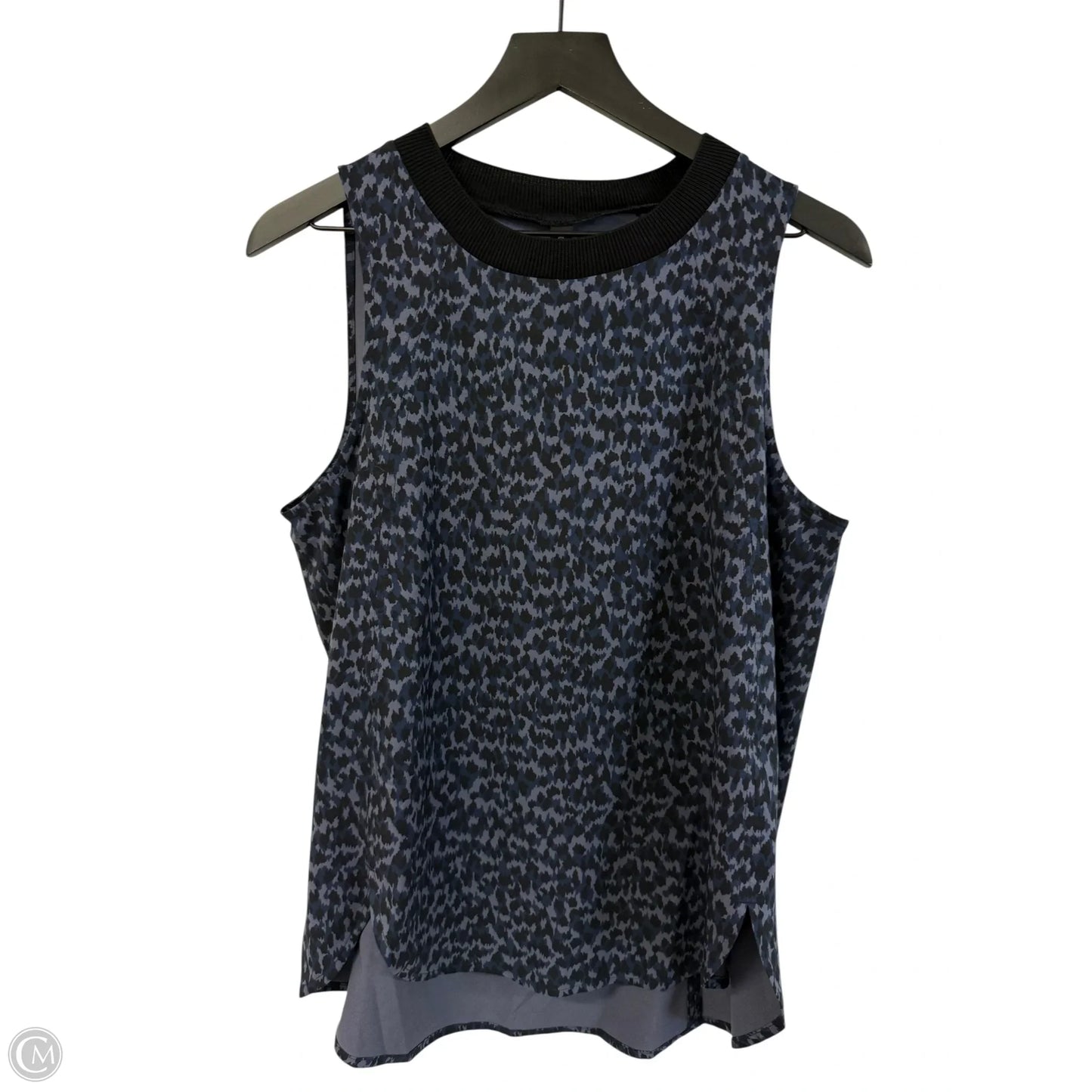 Athletic Tank Top By Athleta In Black & Blue, Size: M