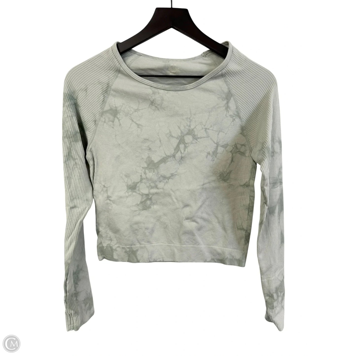 Athletic Top Long Sleeve Crewneck By Clothes Mentor In Green, Size: M