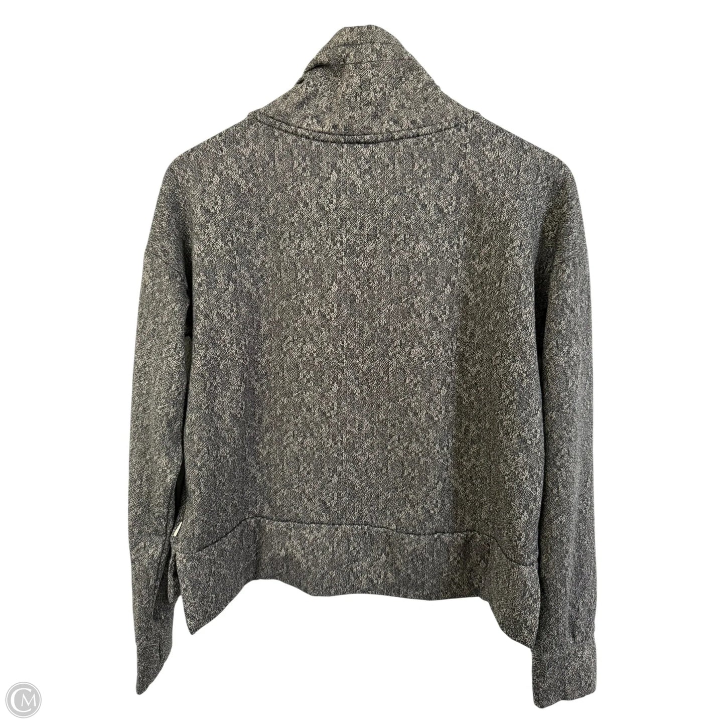 Athletic Sweatshirt Crewneck By Mondetta In Black & Grey, Size: M