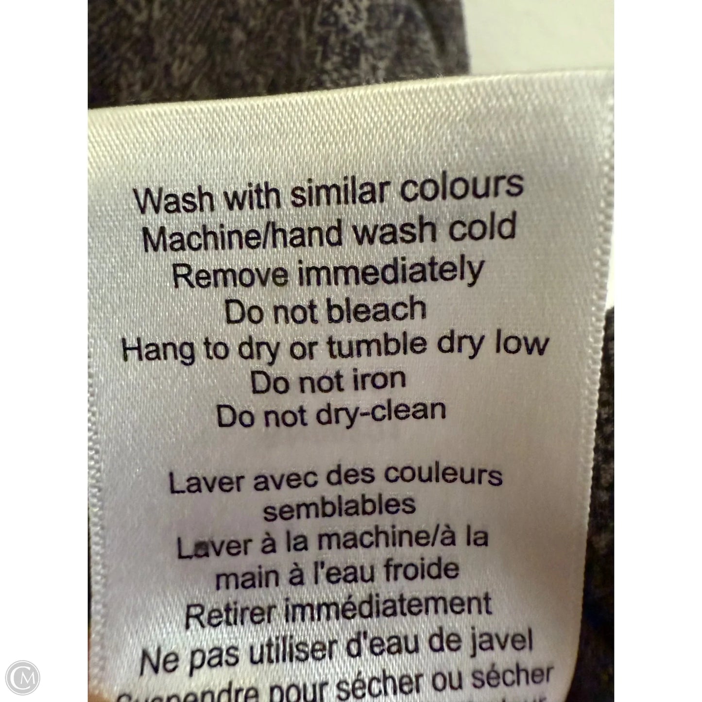 Athletic Sweatshirt Crewneck By Mondetta In Black & Grey, Size: M