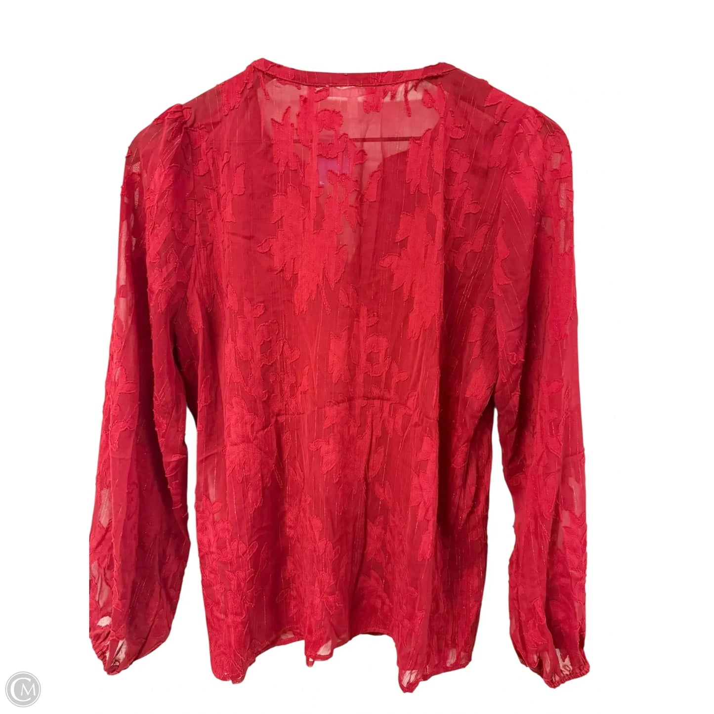 Top Long Sleeve By Maurices In Red, Size: S