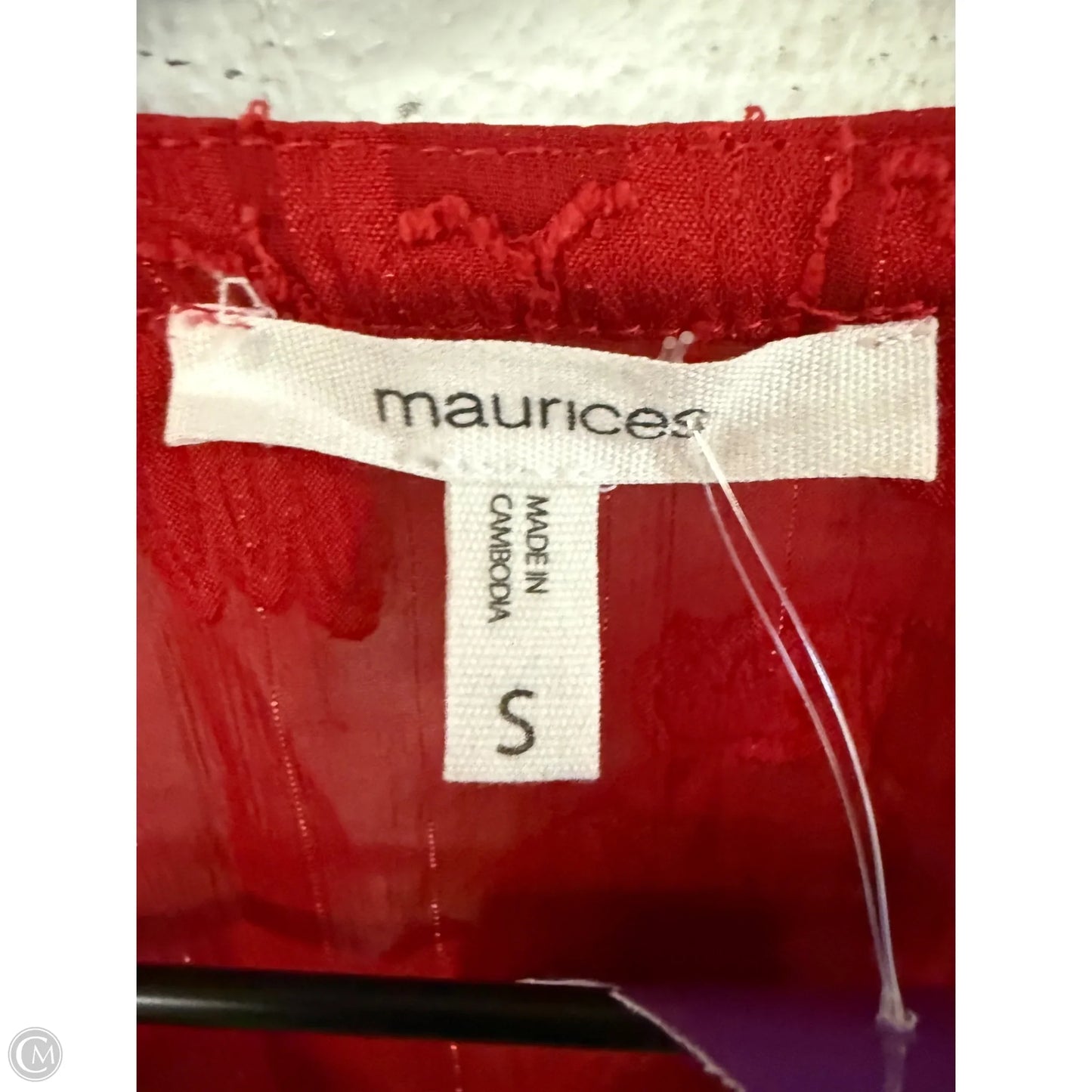 Top Long Sleeve By Maurices In Red, Size: S