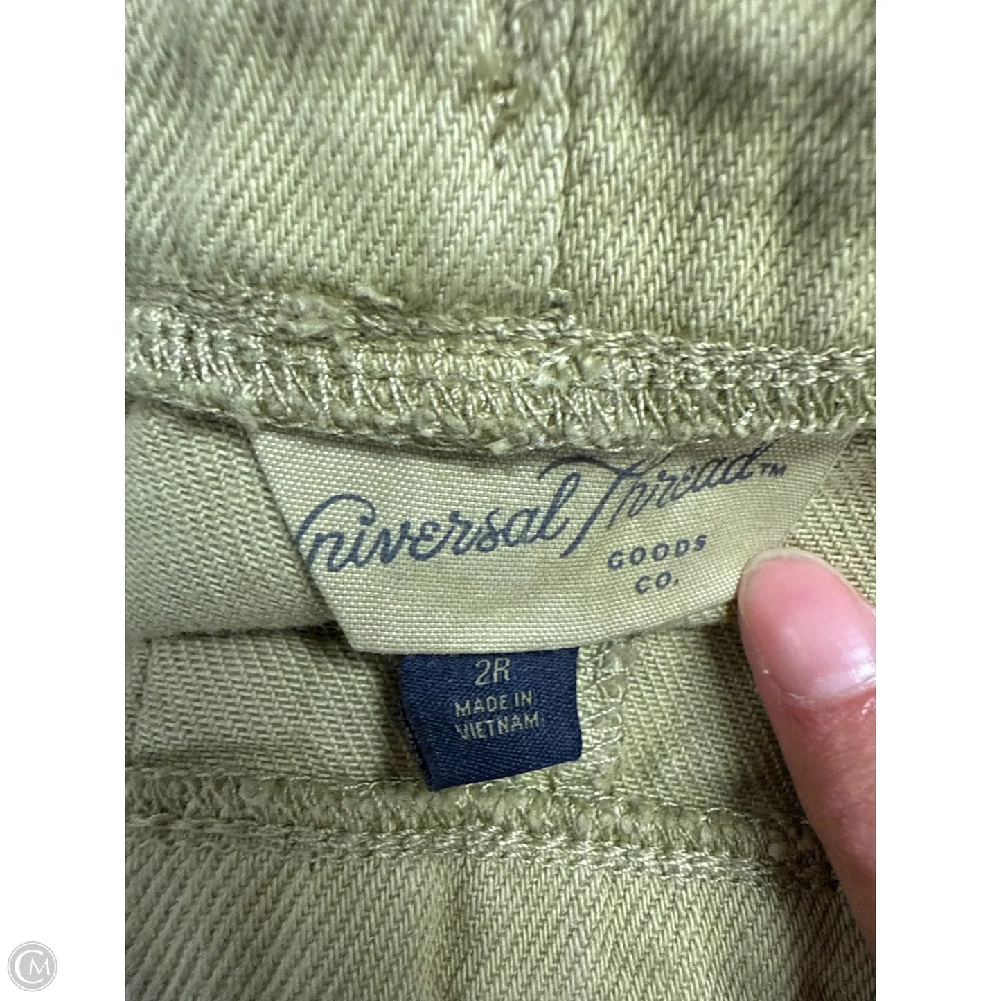 Jeans Straight By Universal Thread In Green Denim, Size: 2