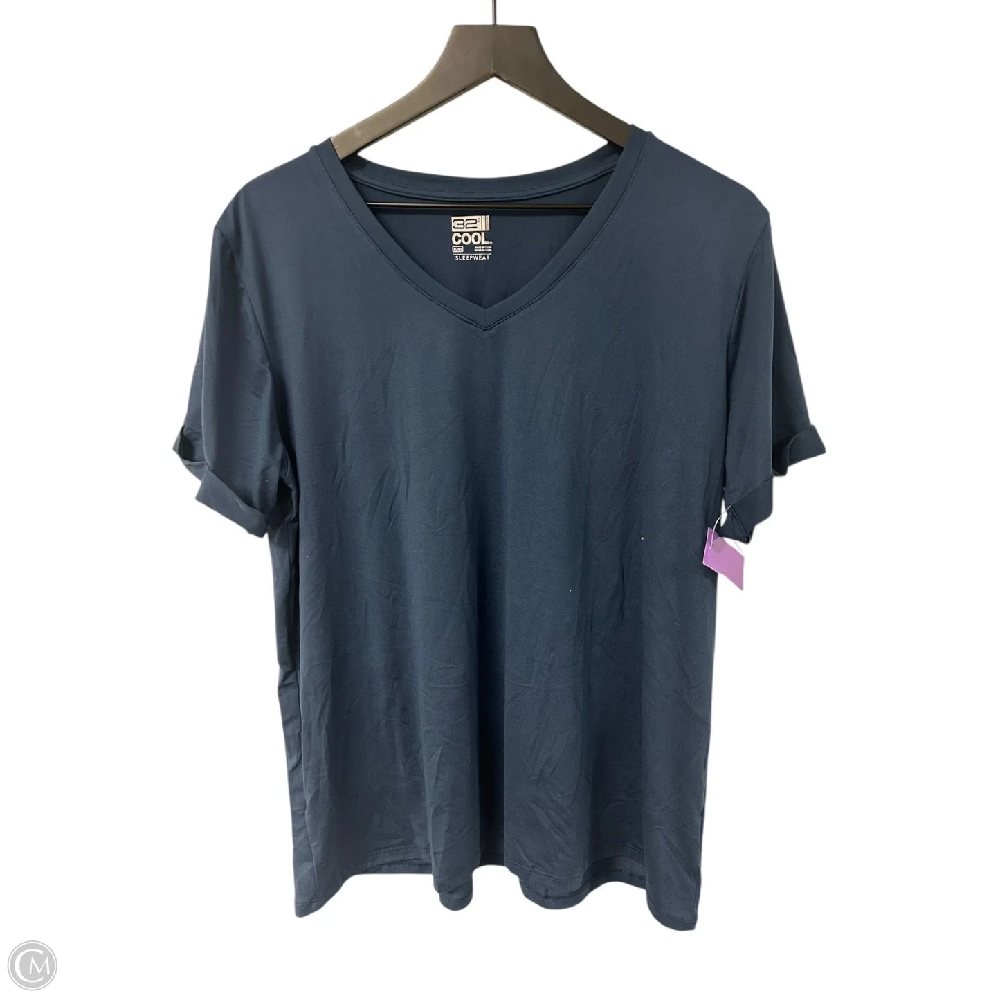 Athletic Top Short Sleeve By 32 Degrees In Navy, Size: Xl