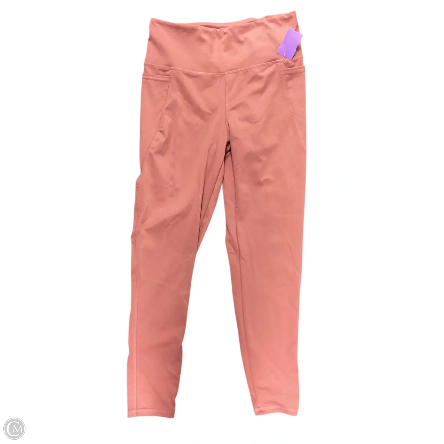 Athletic Leggings By Danskin In Pink, Size: L