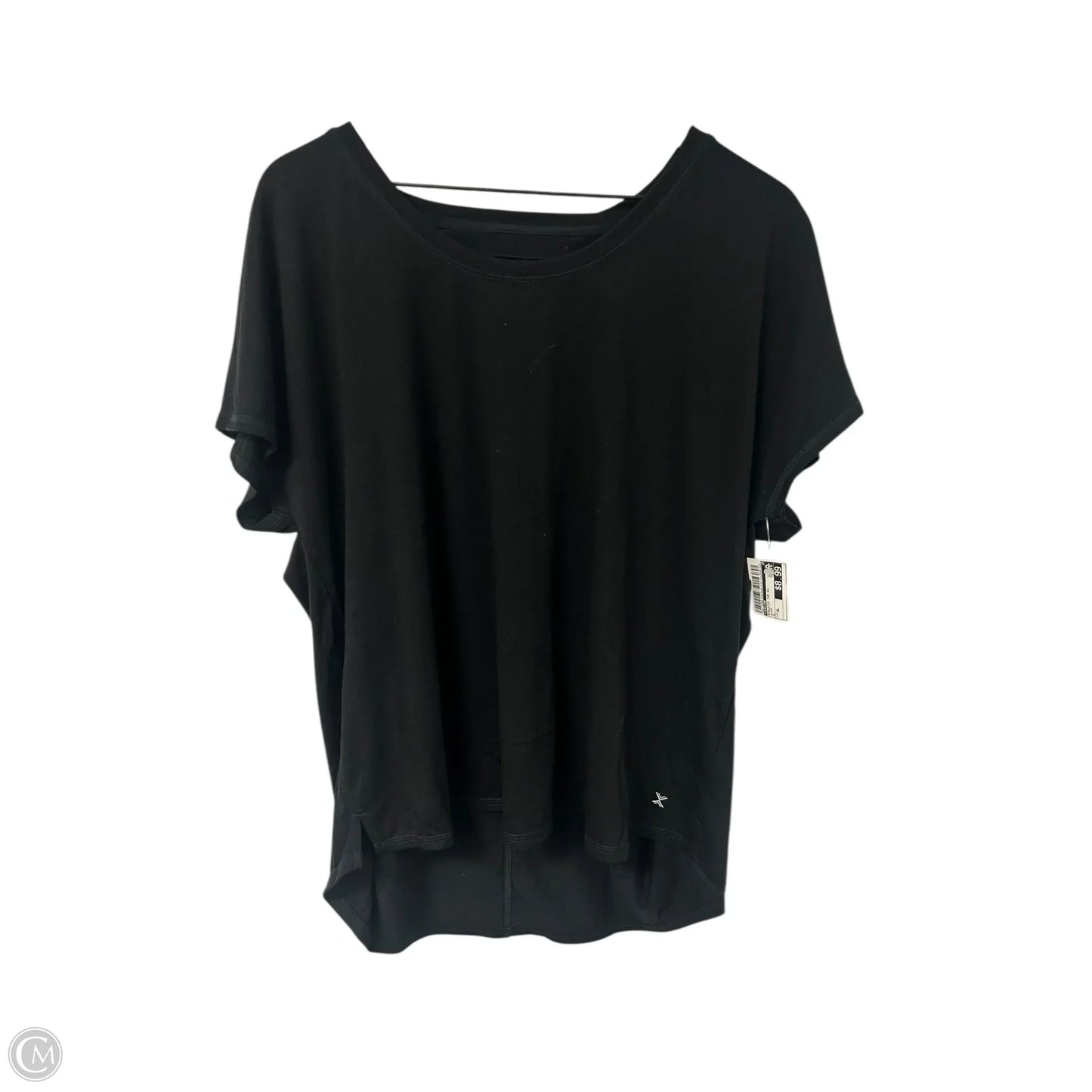 Athletic Top Short Sleeve By Xersion In Black, Size: Xl