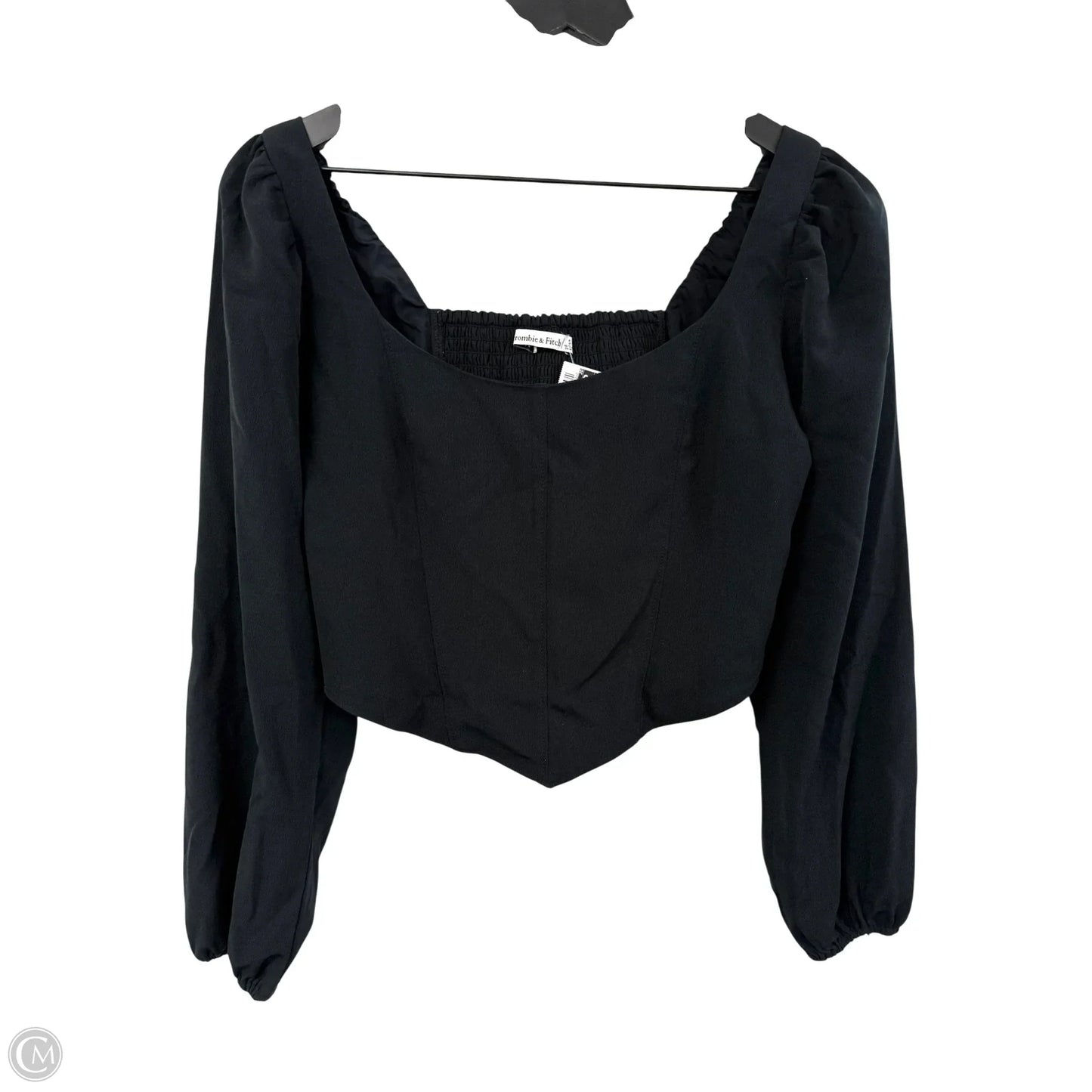 Top Long Sleeve By Abercrombie And Fitch In Black, Size: S