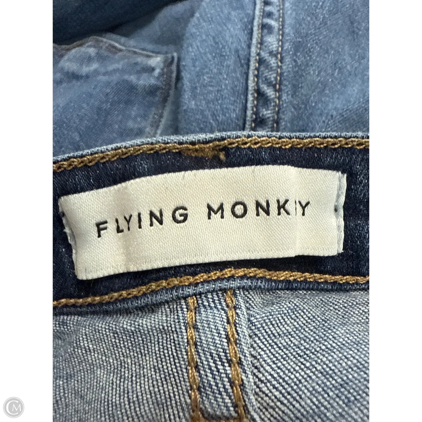 Jeans Straight By Flying Monkey In Blue Denim, Size: 8