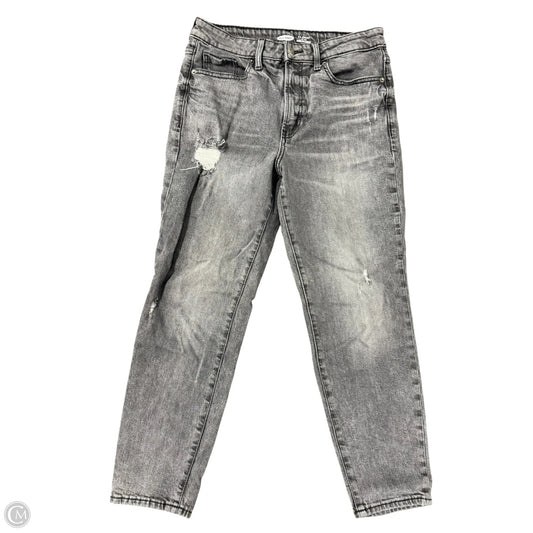 Jeans Straight By Old Navy In Black Denim, Size: 8