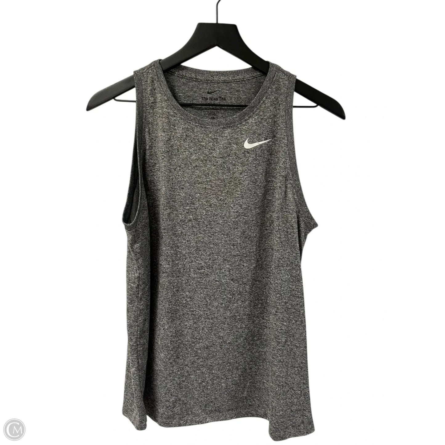 Athletic Tank Top By Nike Apparel In Grey, Size: L