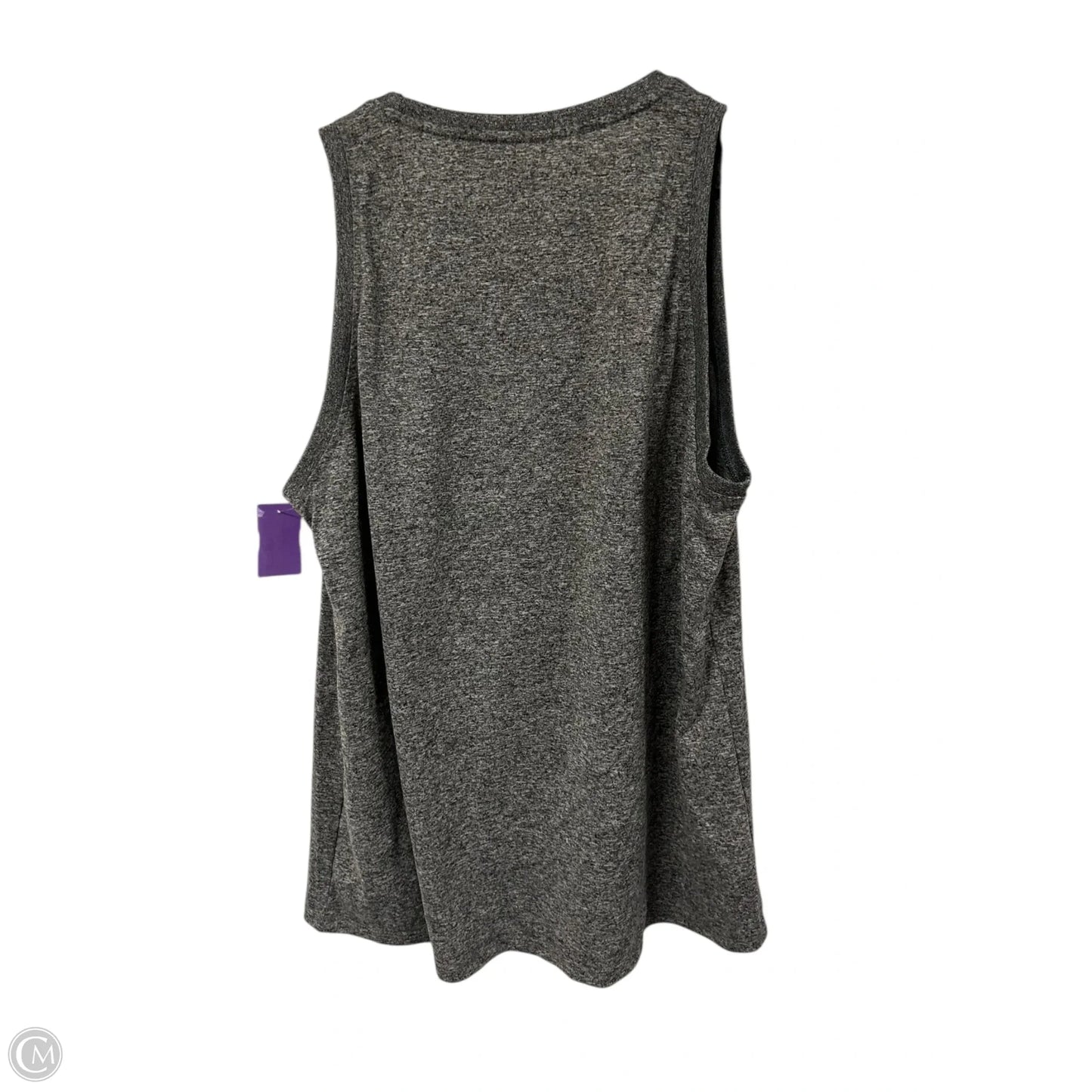 Athletic Tank Top By Nike Apparel In Grey, Size: L