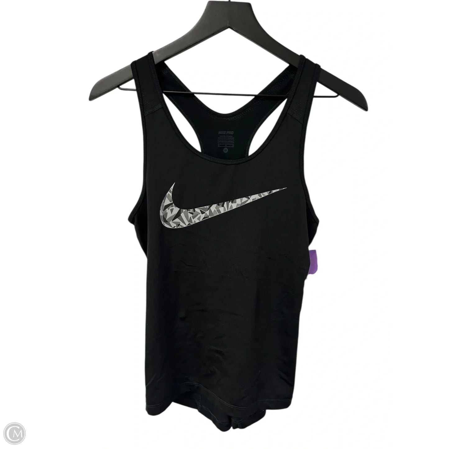 Athletic Tank Top By Nike Apparel In Black, Size: M