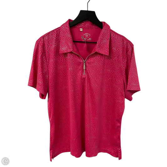 Athletic Top Short Sleeve By Clothes Mentor In Pink, Size: Xl