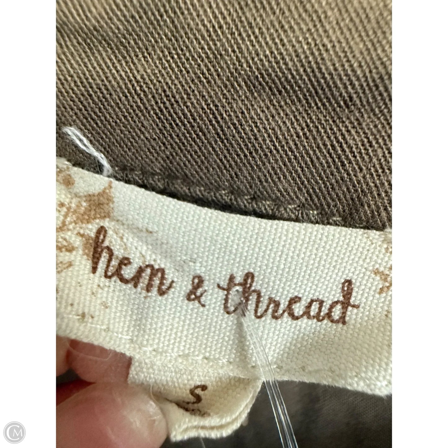 Blouse Long Sleeve By Hem & Thread In Green, Size: S