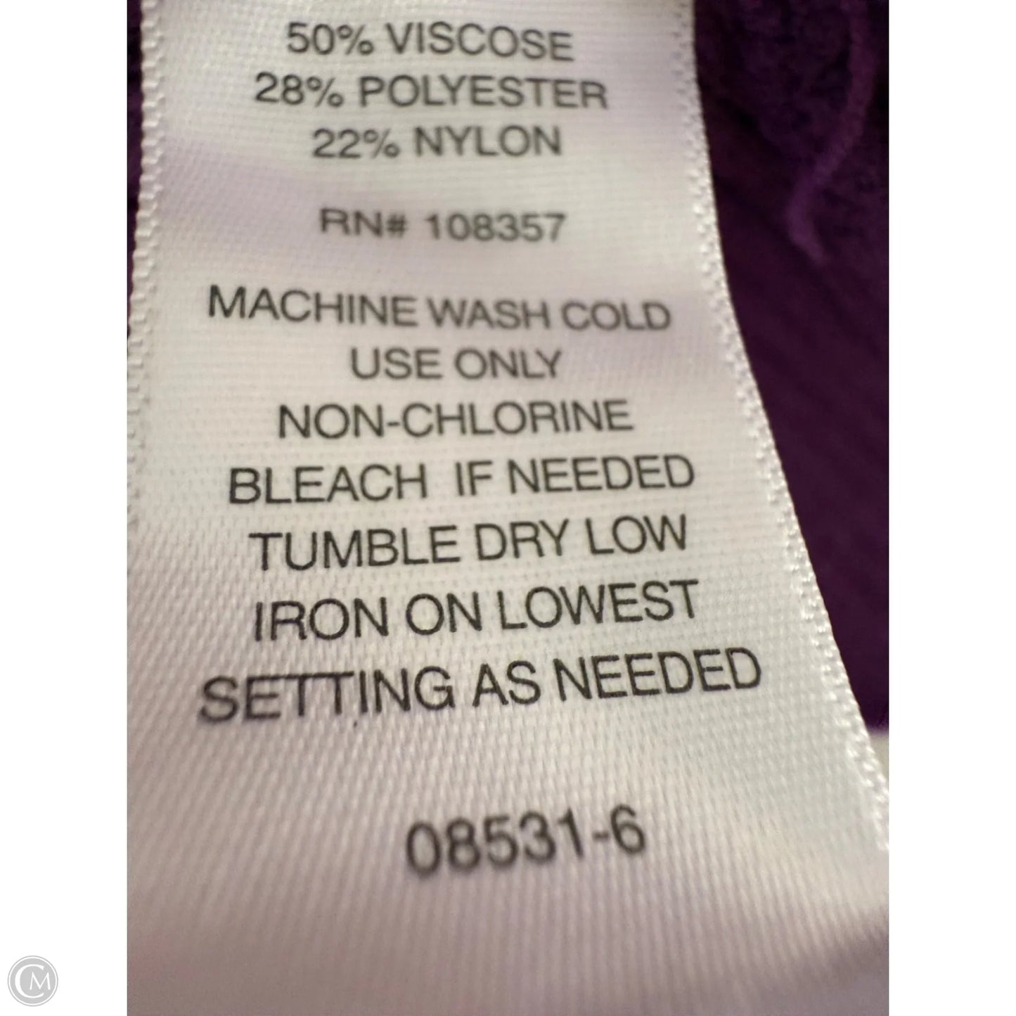 Sweater By Liz Claiborne In Purple, Size: S