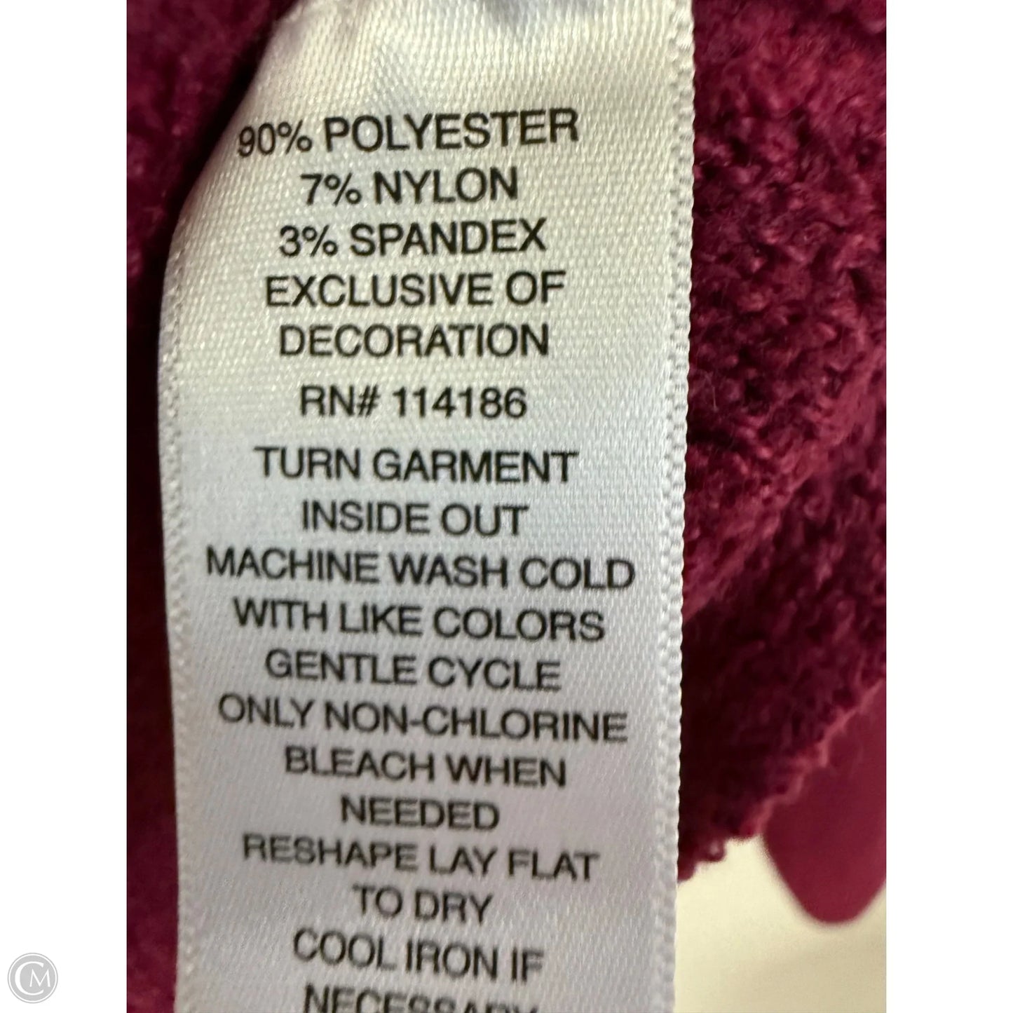 Sweater By Liz Claiborne In Purple, Size: Xs