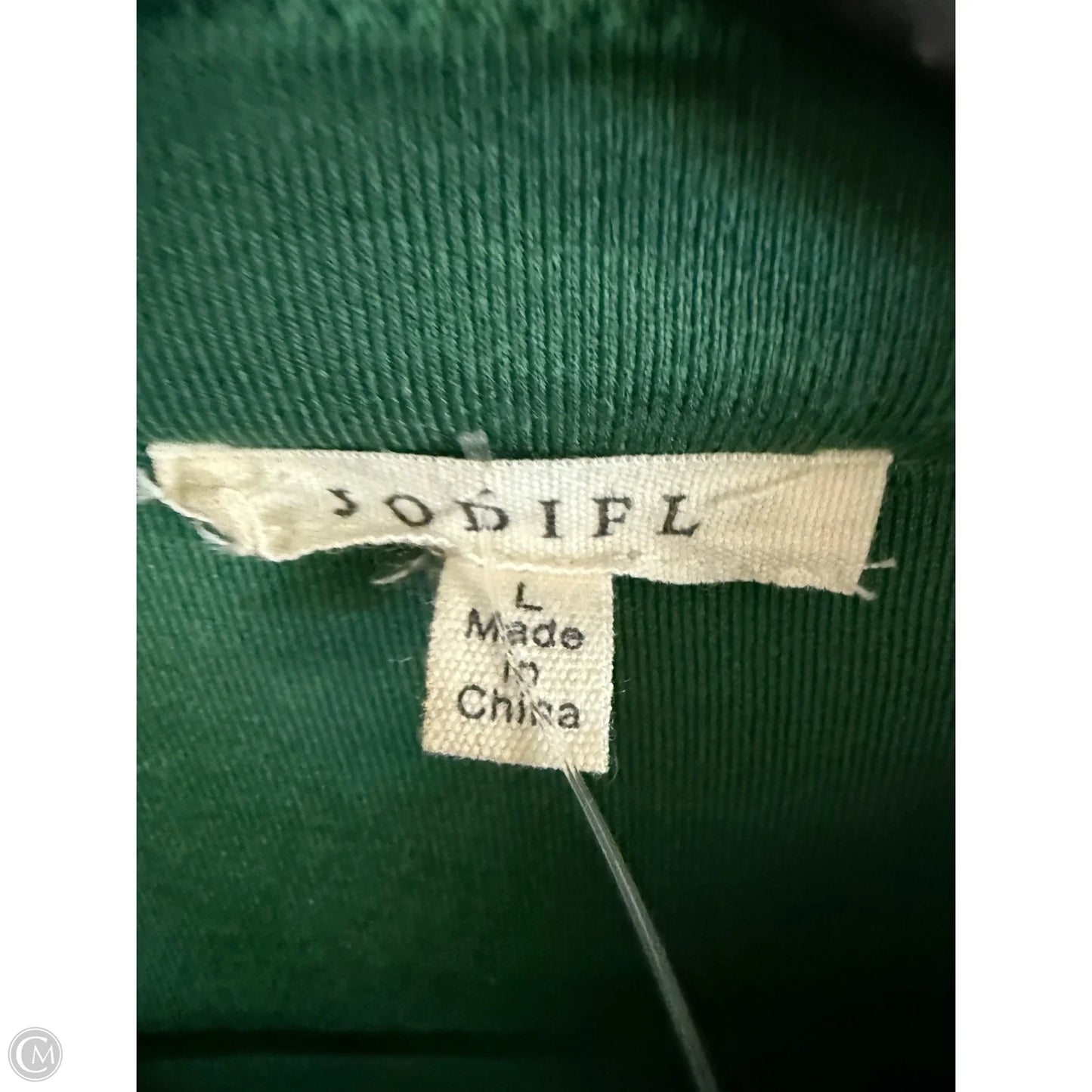 Jacket Shirt By Jodifl In Green, Size: L