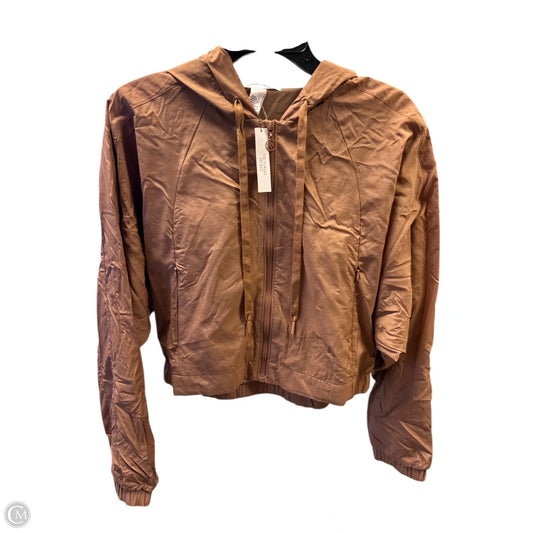 Athletic Jacket By Victorias Secret In Brown, Size: L