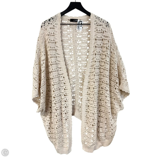 Sweater Cardigan By Ana In Cream, Size: 2x