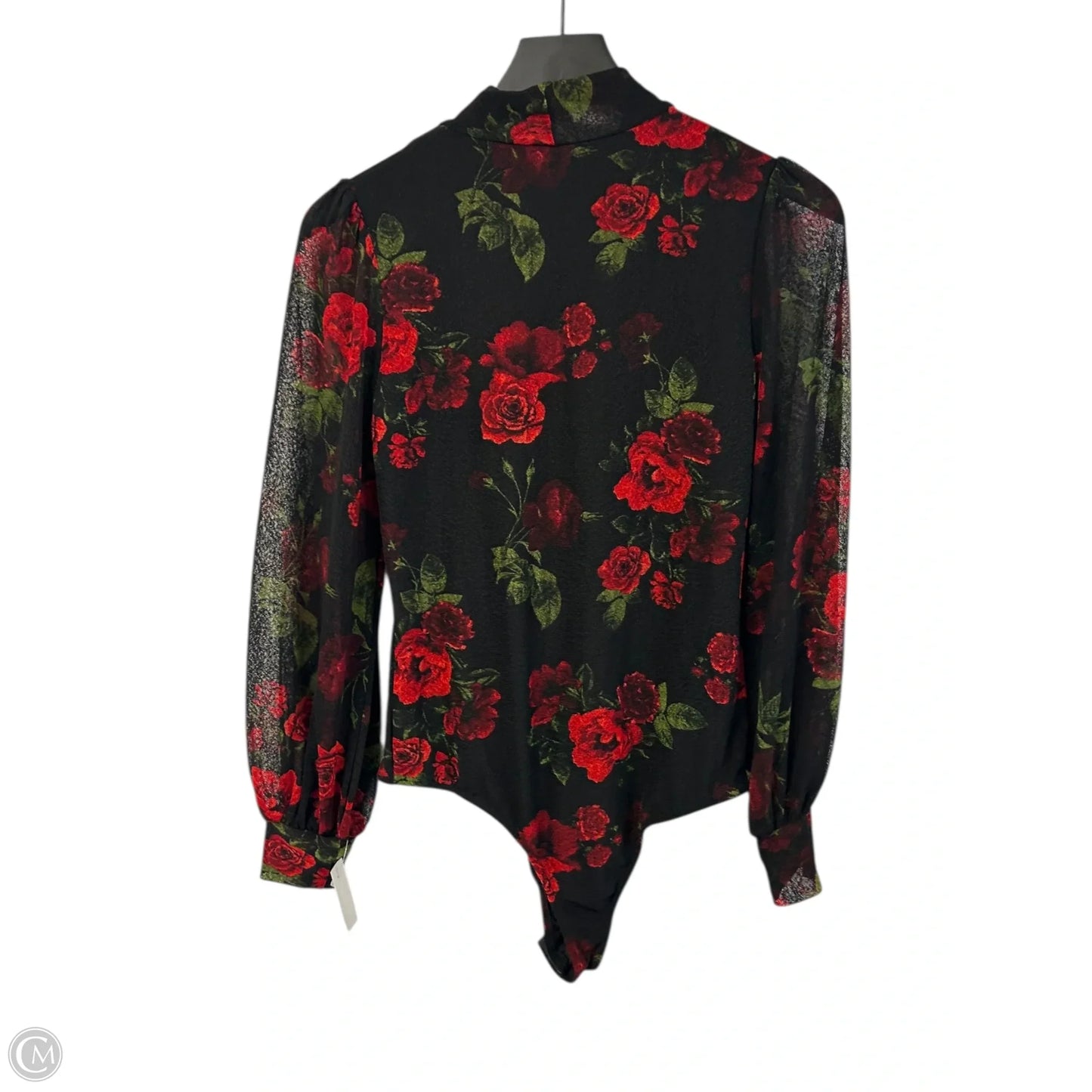 Bodysuit By Clothes Mentor In Floral Print, Size: M