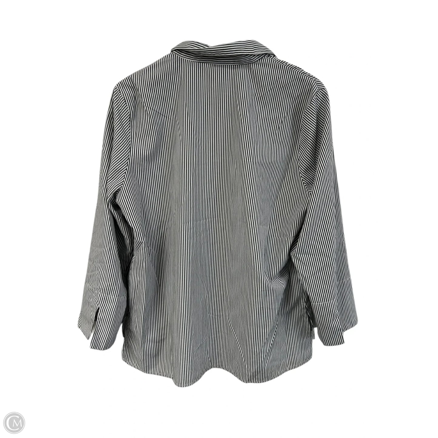 Blouse 3/4 Sleeve By Cme In Striped Pattern, Size: Xl