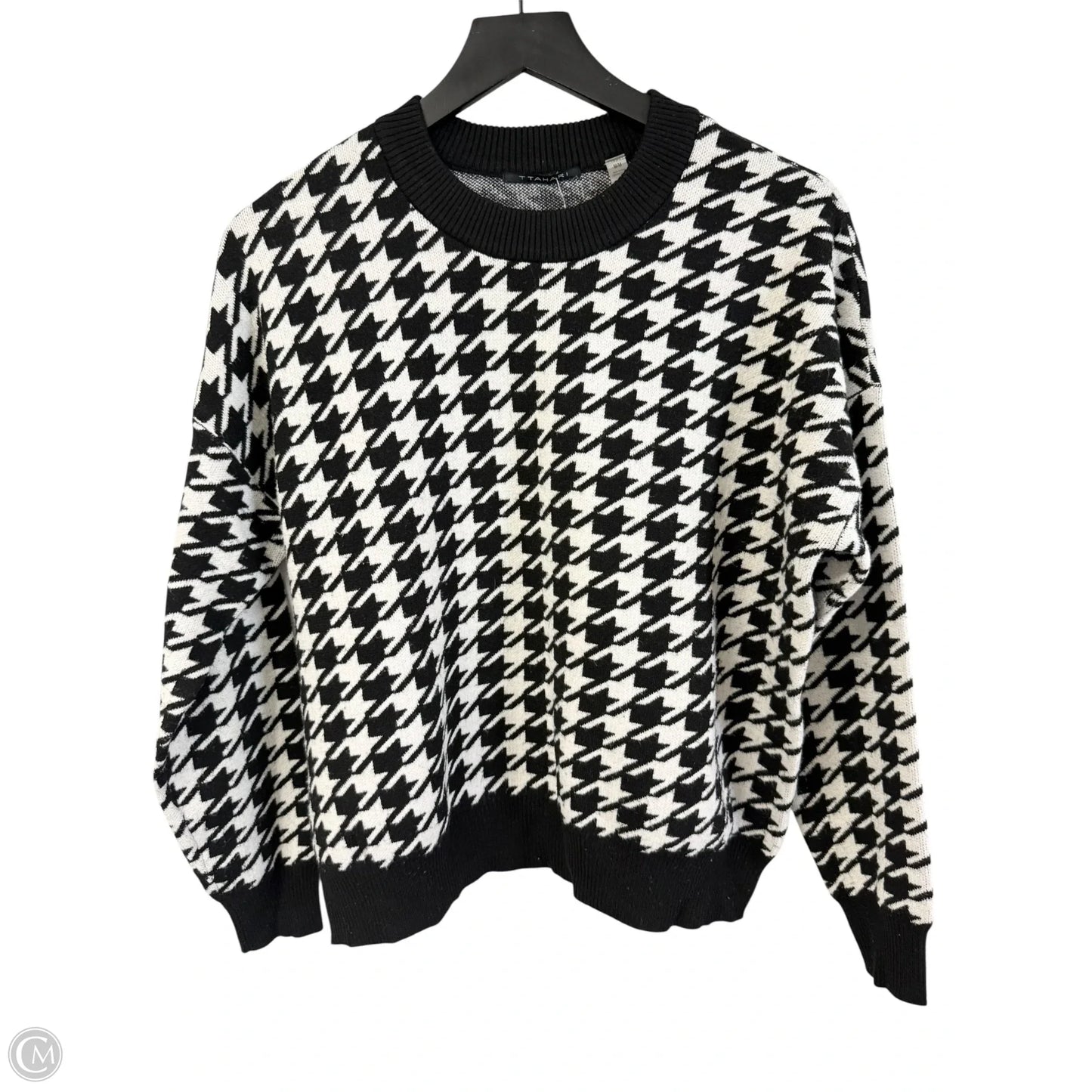Sweater By T Tahari In Black & White, Size: M