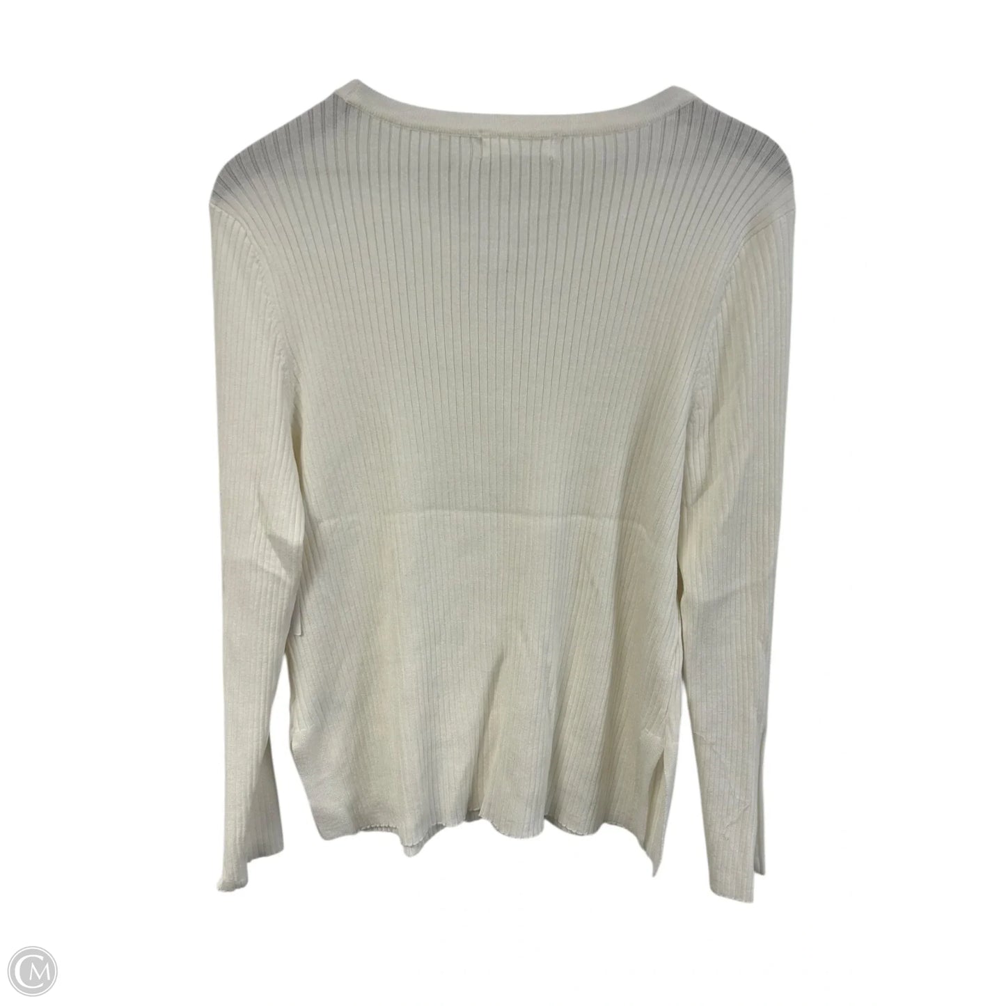Top Long Sleeve By 89th And Madison In White, Size: L
