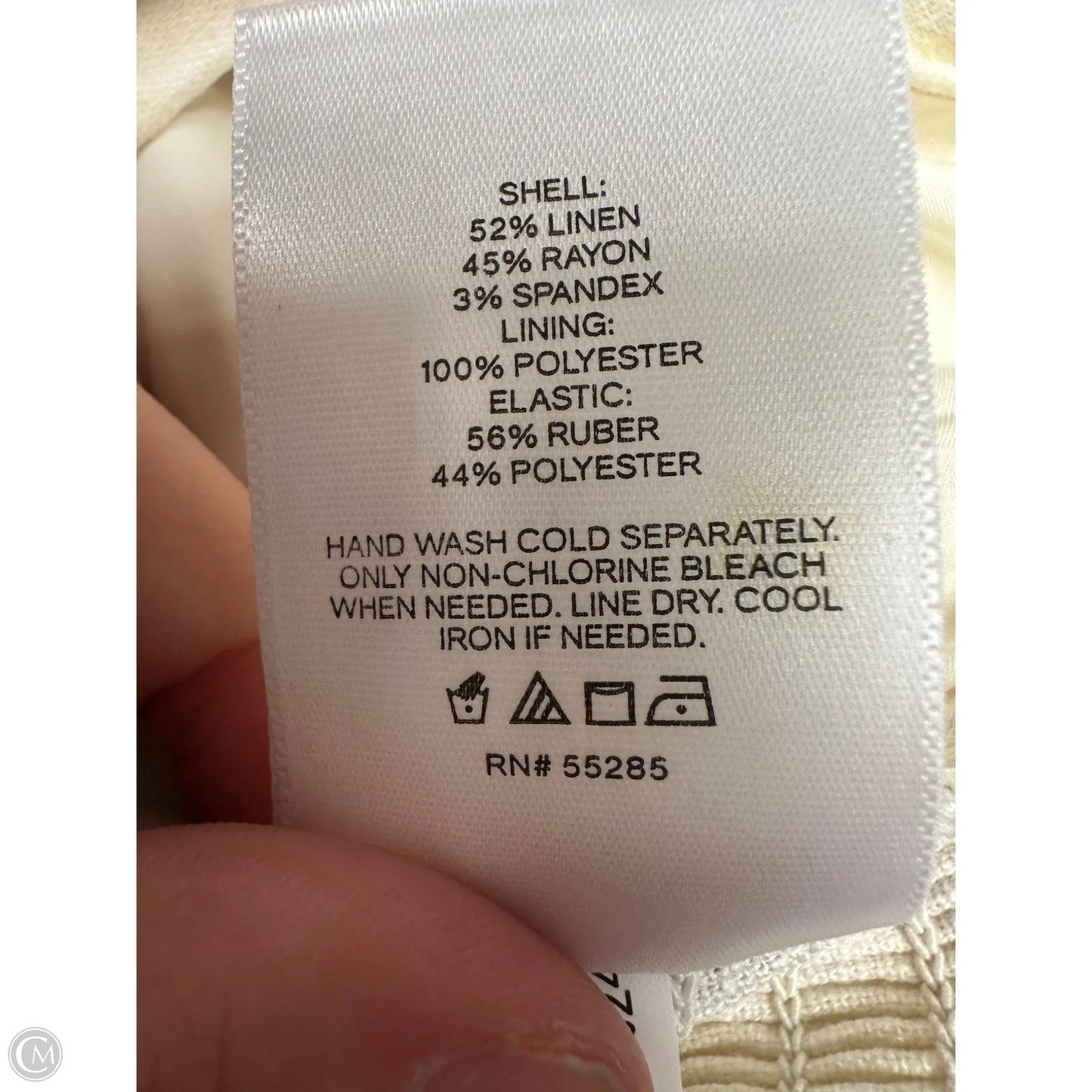 Top Long Sleeve By Express In Cream & Pink, Size: S