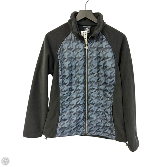 Jacket Fleece By New Balance In Black & Blue, Size: L