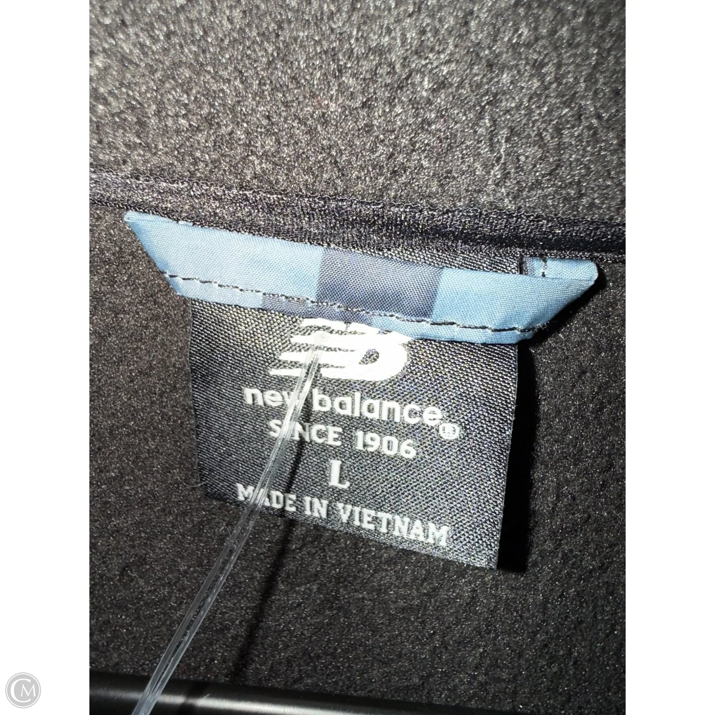 Jacket Fleece By New Balance In Black & Blue, Size: L