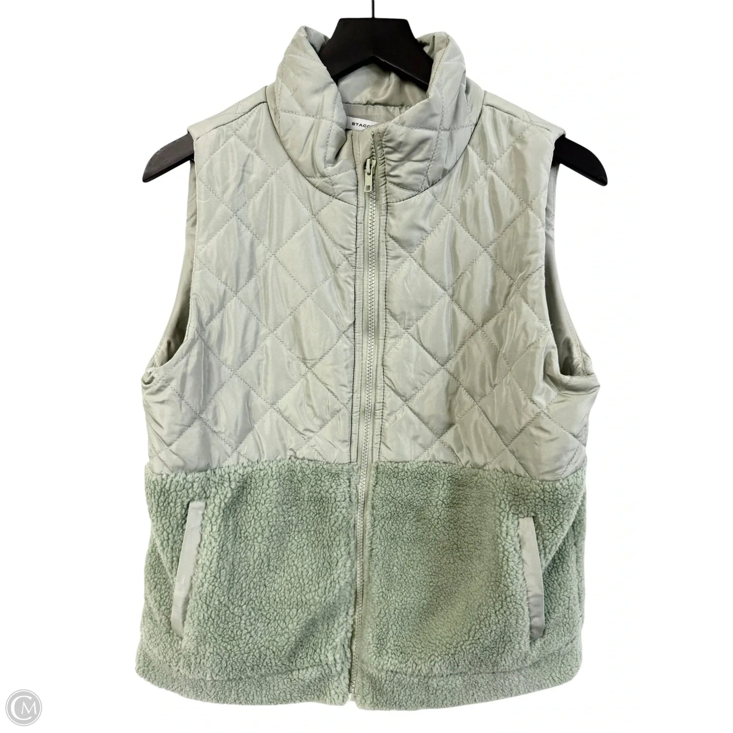 Vest Puffer & Quilted By Staccato In Green, Size: S
